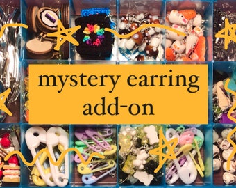 Mystery Pair of Earrings: Add-On, Grab-Bag, Random, Weird Earrings, Quirky, Trendy, Cool, Gen-Z, Surprise Gift, Funky