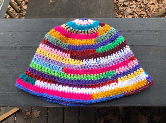 Vintage Knitted Bucket Hat Acrylic Winter Warm Crochet Cap Amazon.com: XYIYI Beige Women Crochet Bucket Hat Knit  main image 3