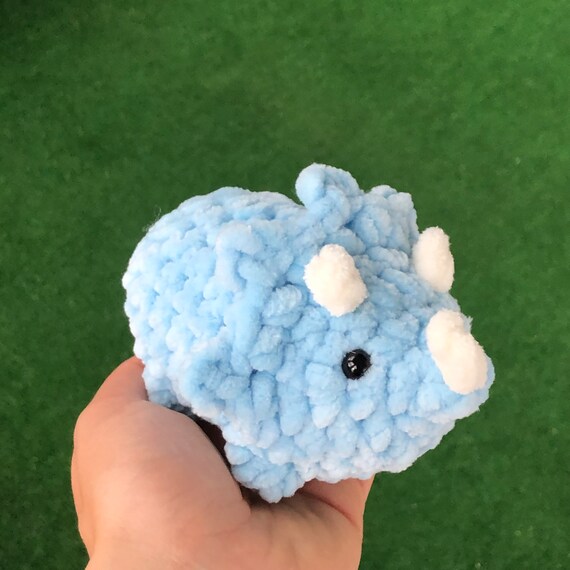ベビートリケラトプスかぎ針編みアミグルミぬいぐるみぬいぐるみ小さな