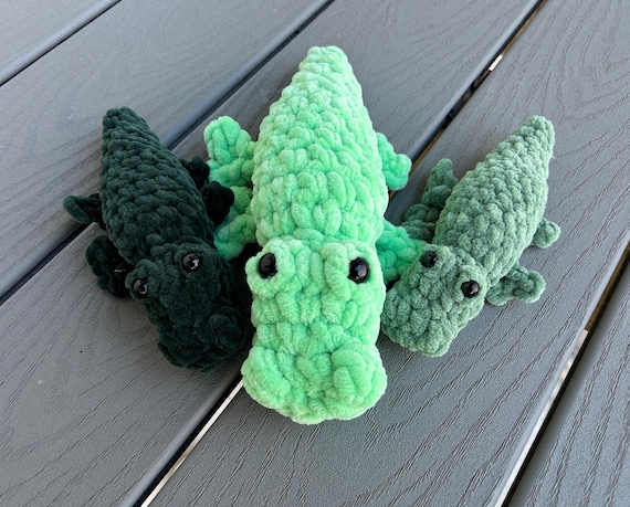 Alligator Crochet Plushie Amigurumi Squishable Stuffed Animal