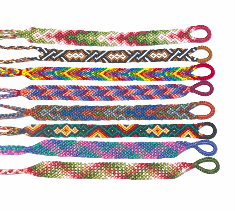 Arrowhead Simple Diamond Summer Macrame VSCO Trendy Woven Thin Friendship Bracelets: Pastel Knotted Beach Aztec Plaid Cute