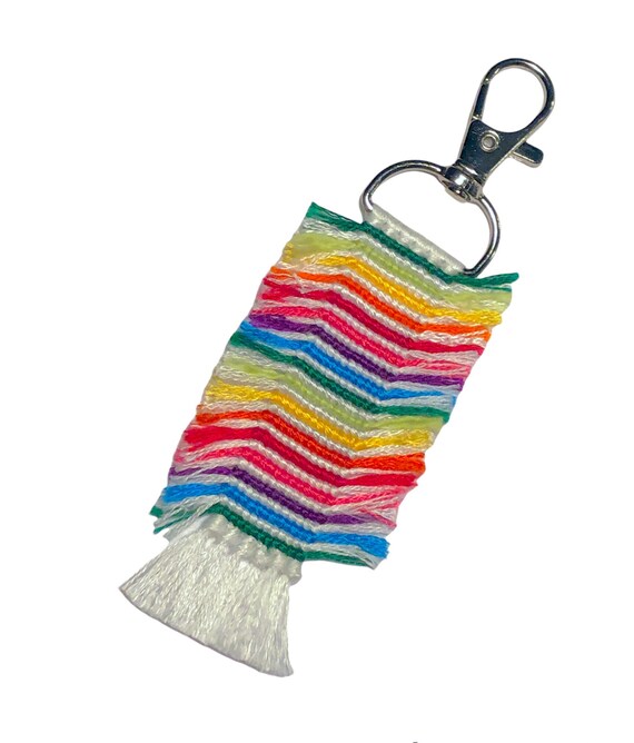 Striped Rug Keychain Striped Rug Keychain