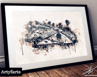 Millennium Falke - Mixed Media Print