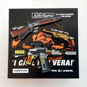 Pin Badge FF05 - Firefly weapons 3 pin set - IN STOCK