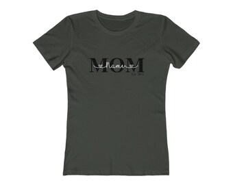 Custom Name Mom Shirt- Mother's Day Gift- Shirt With Kids Names- Fully Customizable- Personalized Gift- Cute Heart Font