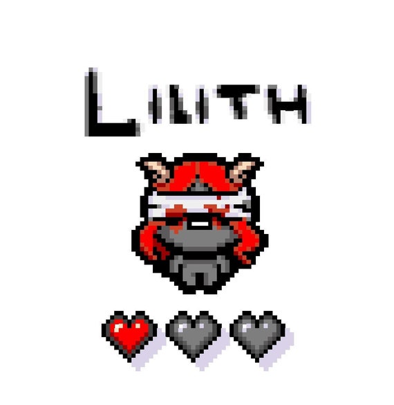 Binding of Isaac Cross Stitch Pattern Lilith Character - Etsy Binding of Isaac Cross Stitch Pattern Lilith Character - Etsy