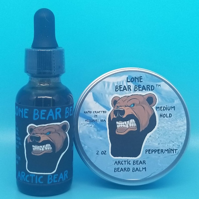 Arctic Bear Beard Balm and Oil Kit/beard Balm/beard Care/beard Etsy