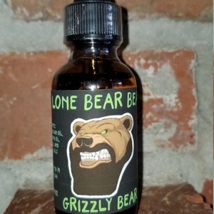 Grizzly Bear Beard Oil/Beard Oil/Beard Care/Beard Conditioner/Beard Grooming/Gift for Him/Beard Products/Beard Growth/Cedar