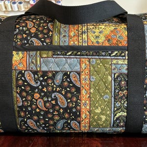 Multi-color Quilted Travel Bag/Overnight bag/Duffel
