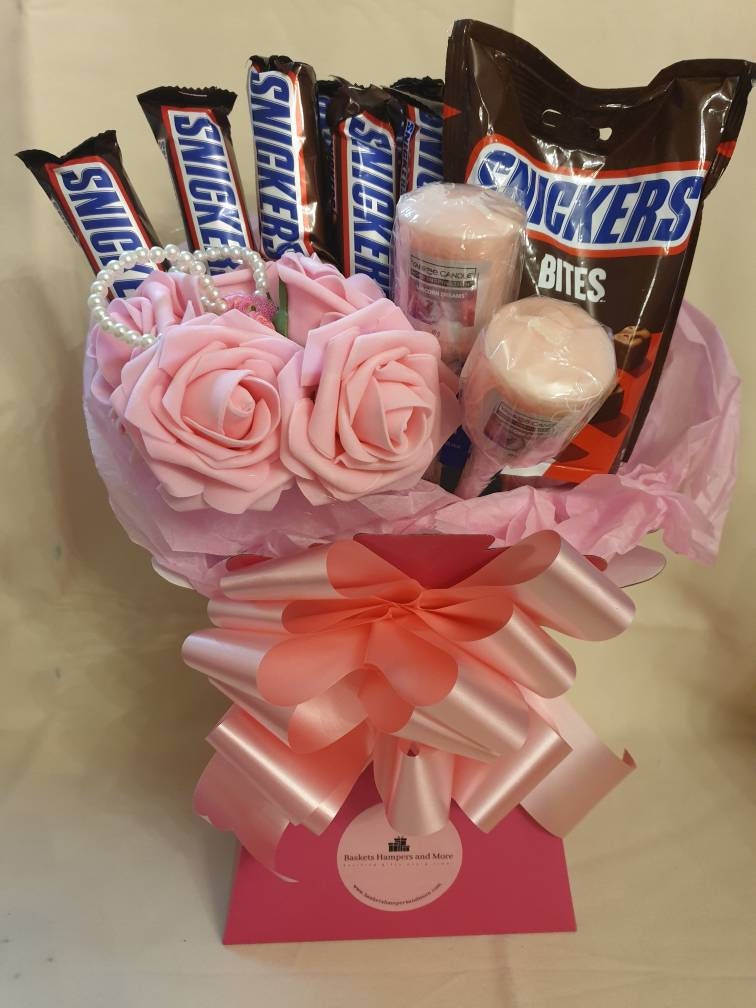 Luxe Pink Delight Snickers Chocolats et Yankee Candles - Etsy France