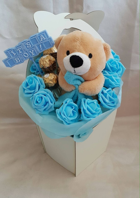 Baby boy chocolate basket sales