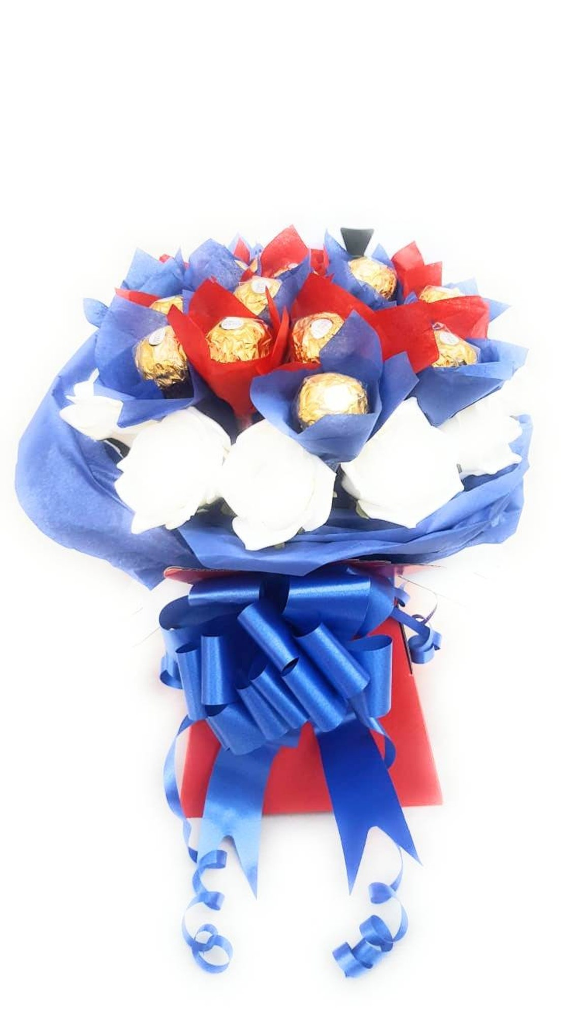 Chocolates Bouquet Ferrero Rocher GB Colours Sweet Gift Etsy