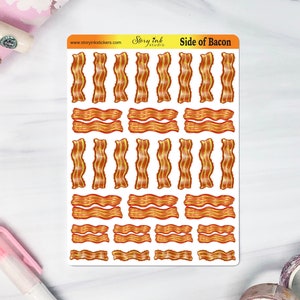 Mini Bacon planner stickers. Great for planners of various sizes.
