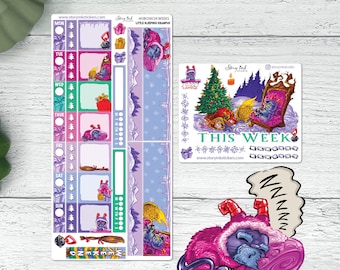 Sleeping Little Krampus Sticker Set | Hobonichi Weeks