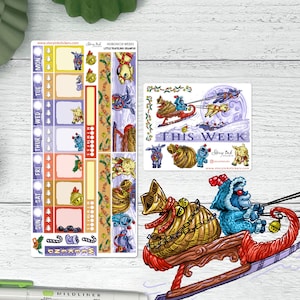 Traveling Little Krampus Sticker Set | Hobonichi Weeks