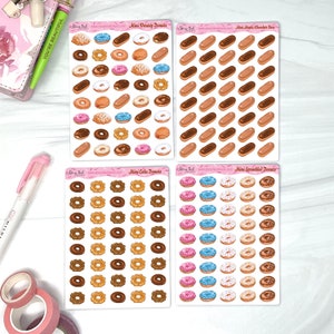 Mini Donuts Planner Stickers. Great for planners of various sizes.