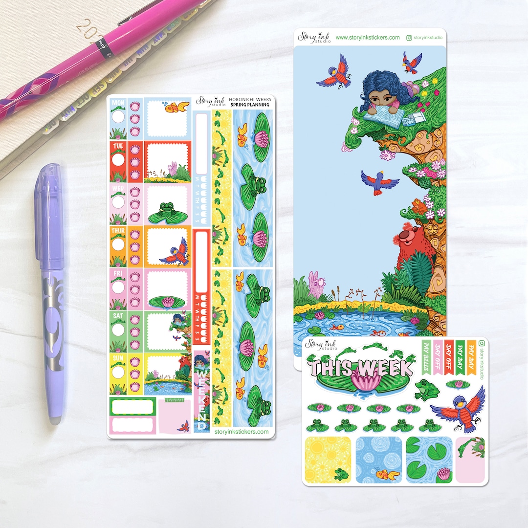 Spring Planning Sticker Weekly Set | for Hobonichi Weeks Planners - Etsy