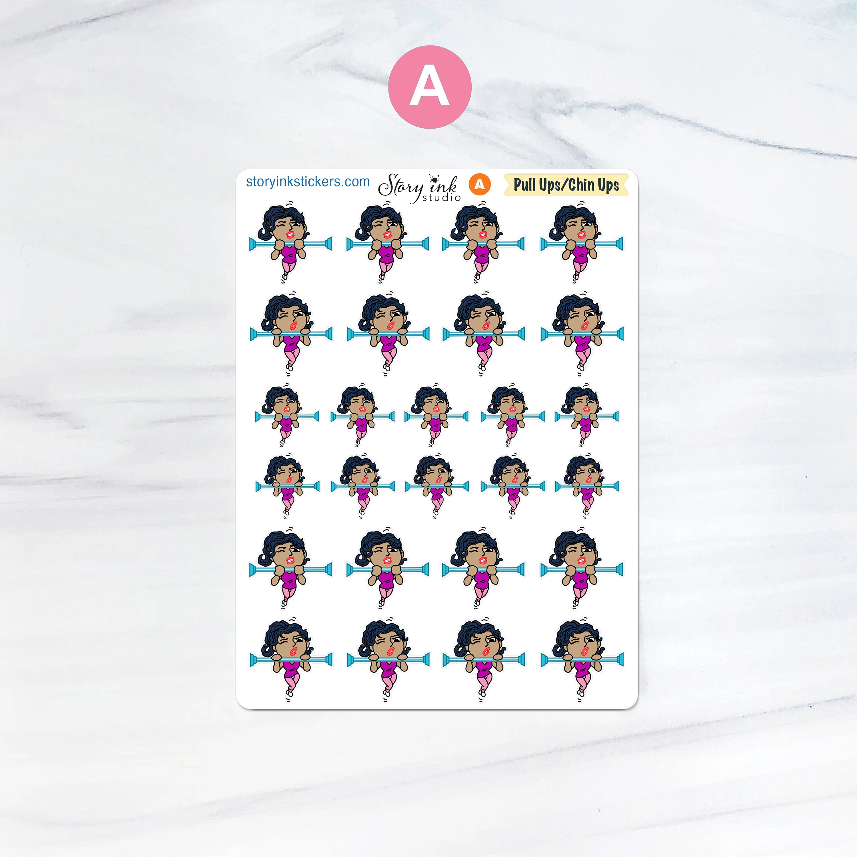 Up Ups Sticker Pull-ups and Chin-ups Planner Stickers: Fitness Tracker - Etsy