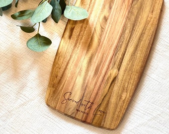 Personalized Paddle Serving Board, Paddle Cutting Board, Engraved Paddle Board, Personalized Serving Tray