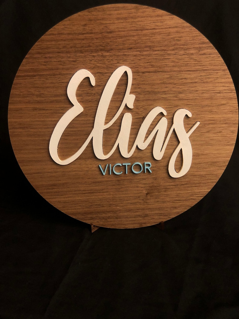 18-Zoll-Kindergarten-Namensschild Holz Namensschilder für | Etsy