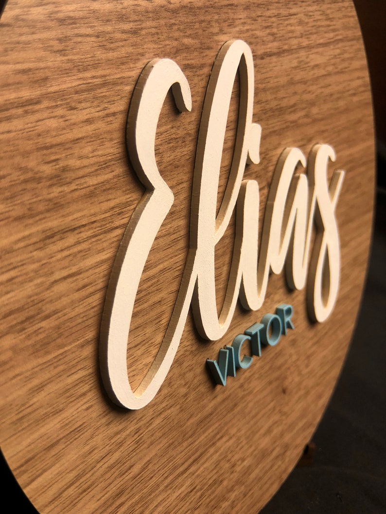 18-Zoll-Kindergarten-Namensschild Holz Namensschilder für | Etsy