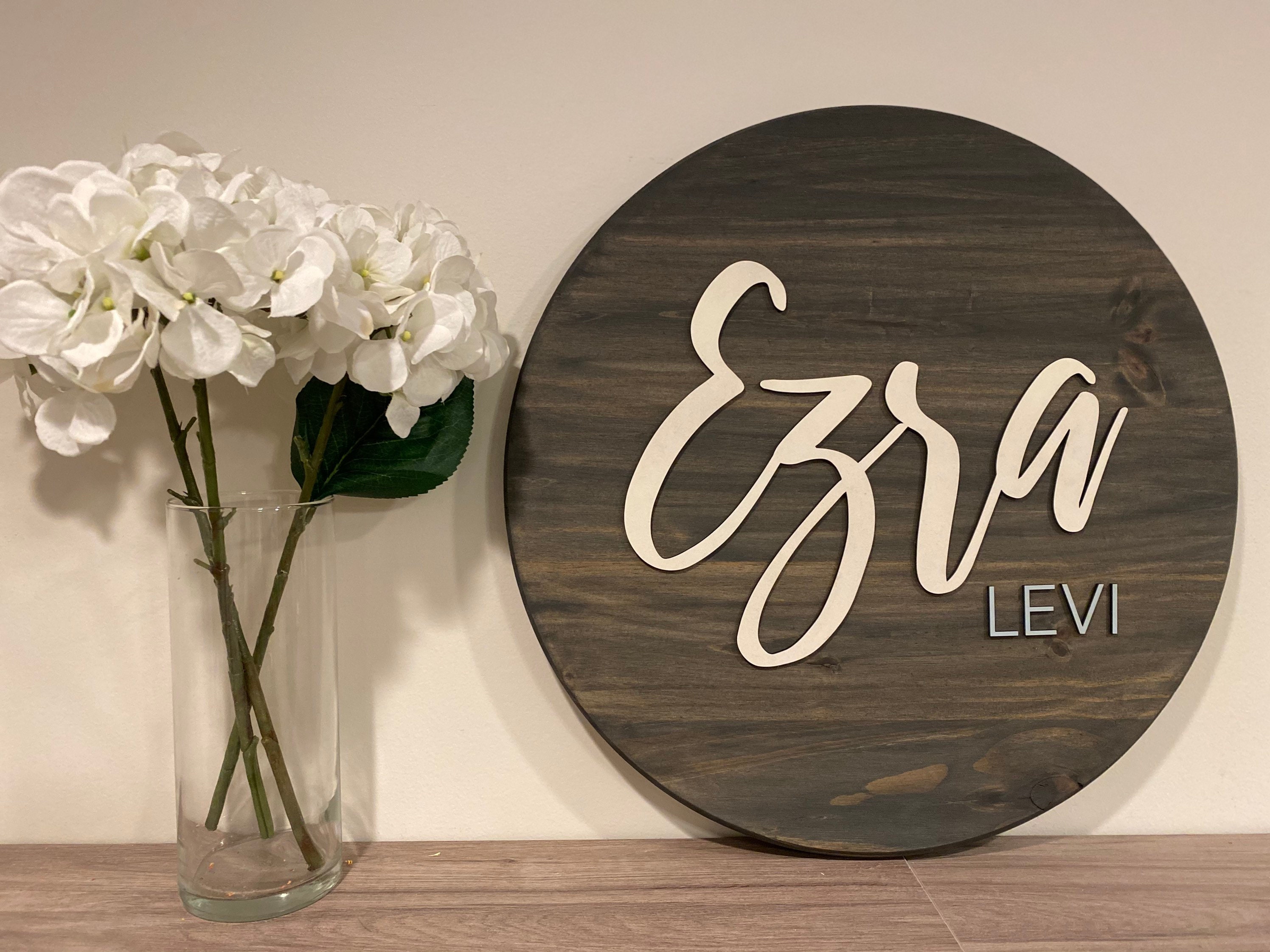 18-Zoll-Kindergarten-Namensschild Holz Namensschilder für | Etsy