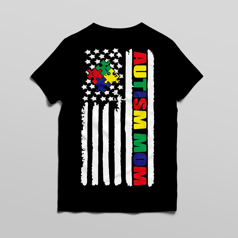 Download Autism Mom American Flag SVG Files for Cricut // Cricut ...