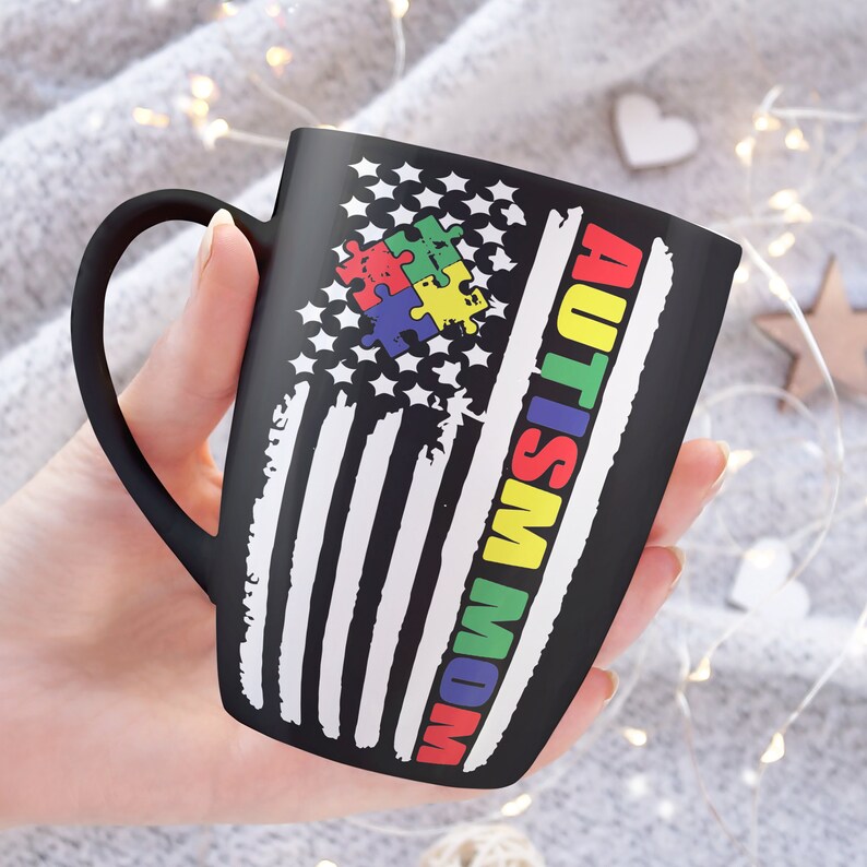 Download Autism Mom American Flag SVG Files for Cricut // Cricut ...