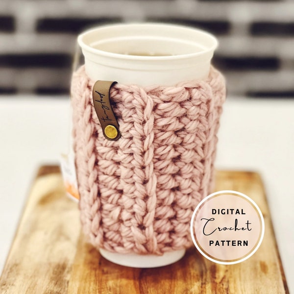 Crochet Cup Cozy |The Sweater Cup Cozy| Crochet Pattern