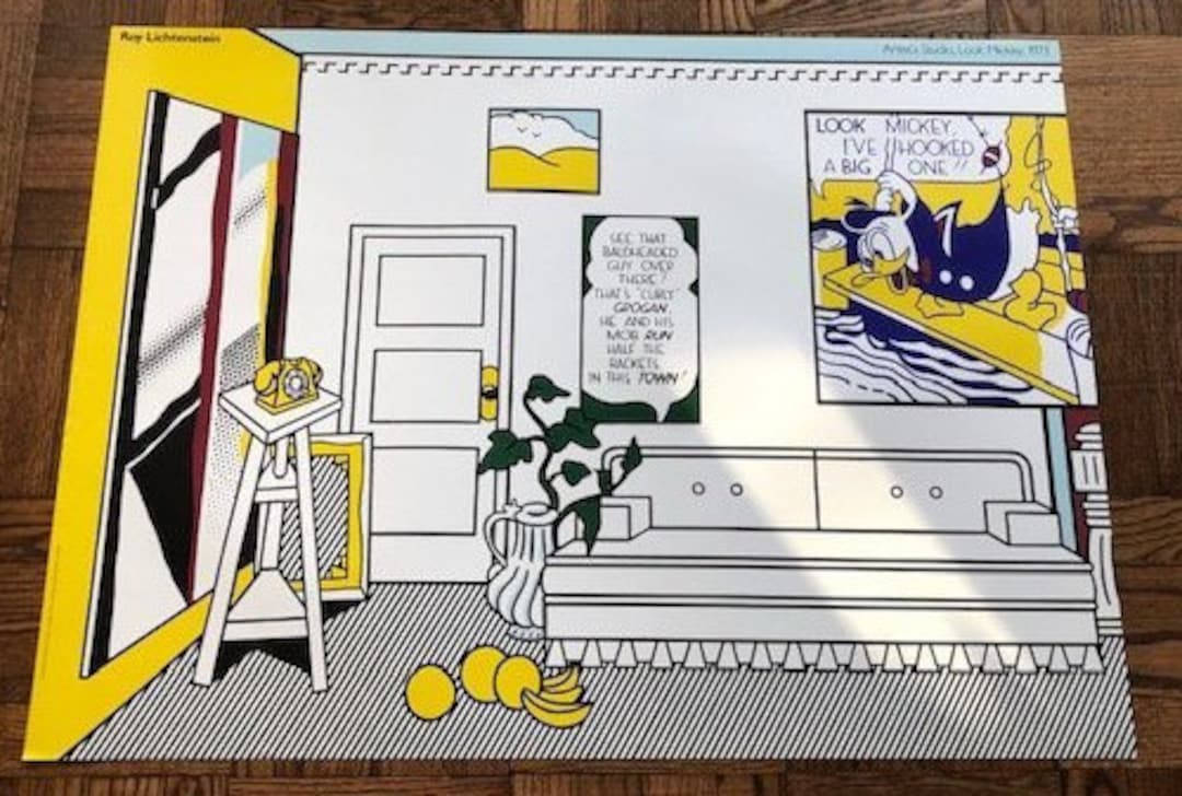 【DEATH NYC】Mickey ×Roy Lichtenstein Artist's Studio No. 1 (Look Mickey)