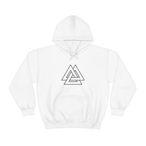 Odin Valhalla Hoodie, Viking Hoodie, Nordic viking knot, Valhalla awaits, Viking warrior skull, Vulknut symbol, Viking age symbol