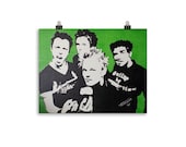 Sum 41 Painting Print, Y2K Pop Punk Band, Rock Music Wall Decor, Unframed Art