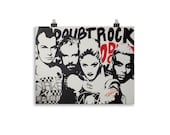 Original No Doubt Wall Art, Rock Steady Album Inspired, 2000s Pop Nostalgia Print, Home Decor