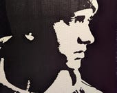 Eminem 8 Mile B-Rabbit Stencil Art Painting – Acrylic on Canvas Wall Art – 11x14