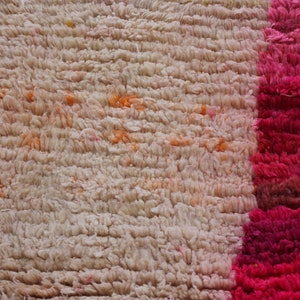 Pink Moroccan Rug Colorful 11x8, Woolen Boujaad Rug, Moroccan Wool Rug, Woolen Rug image 8