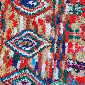 Vintage Rug 4 ft x 7.4 ft, Morrocan Rug, Beni Rugs, Moroccan Rugs, Rugs, Berber Rug, Moroccan Rug, Wool Rug, Wool Berber Rugs 4x7 image 4