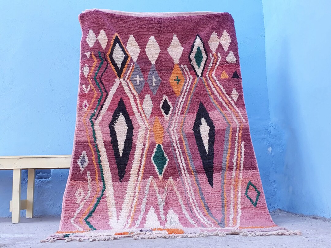 Moroccan Rug, Custom Moroccan Rug, Purple Moroccan Rug, Beni Ourain Rug