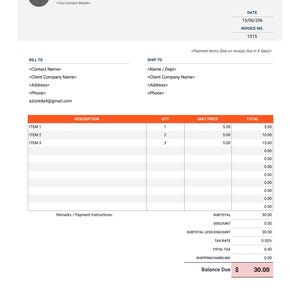 Automate Invoice Generator in Google Sheets | PDF Export + Email + Apps Script