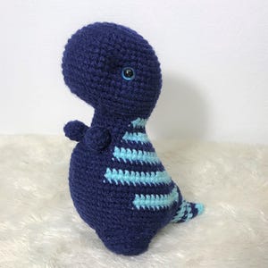 Blue Rex: Crochet Dinosaur Plush Toy