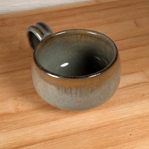Small Mug ( 6 oz, 180 ml ), Ceramic Handmade Stoneware Pottery #11098