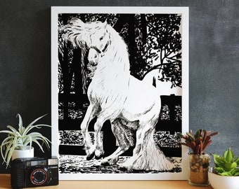 Horse Art Print | Wall Decor | Wall Art