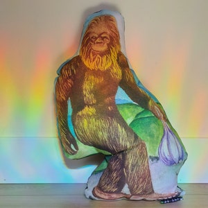Bigfoot geformtes handgemachtes Kissen | Dekokissen | Bigfuß | Big Foot Kissen | Tier Couchkissen | Kissen | Kissen | Big Foot Geschenk