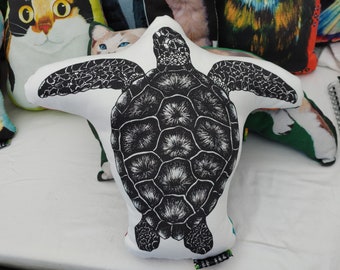 Turtle Shaped Handmade Pillow | Decorative Pillow | Turtle | Turtle Pillow | Animal Couch Pillow | Cushion | Pillow | Turtle Gift