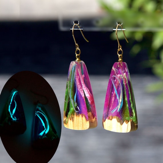 Epoxy Resin Earrings 