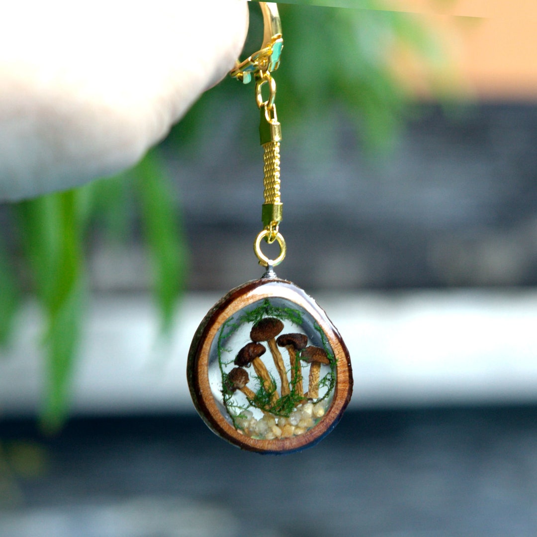 Mushroom Saint Epoxy Keychain