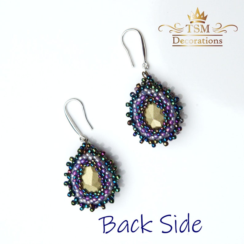 Cute Beaded Earrings Seed Bead Earrings Handmade Beaded Pink Etsy