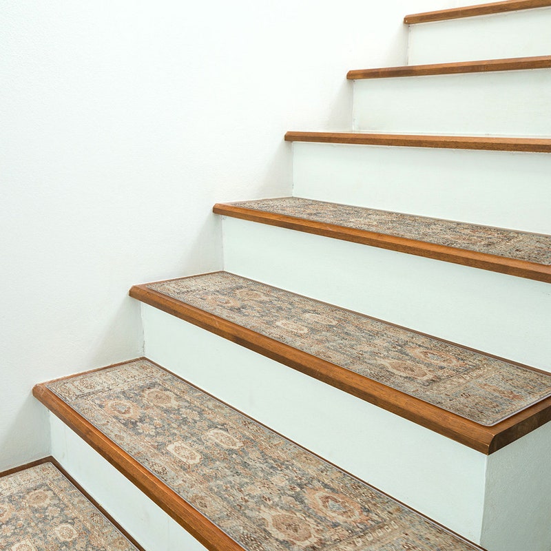 Bullnose Carpet Stair Tread - Etsy - Textured Bullnose Carpeted Stairs