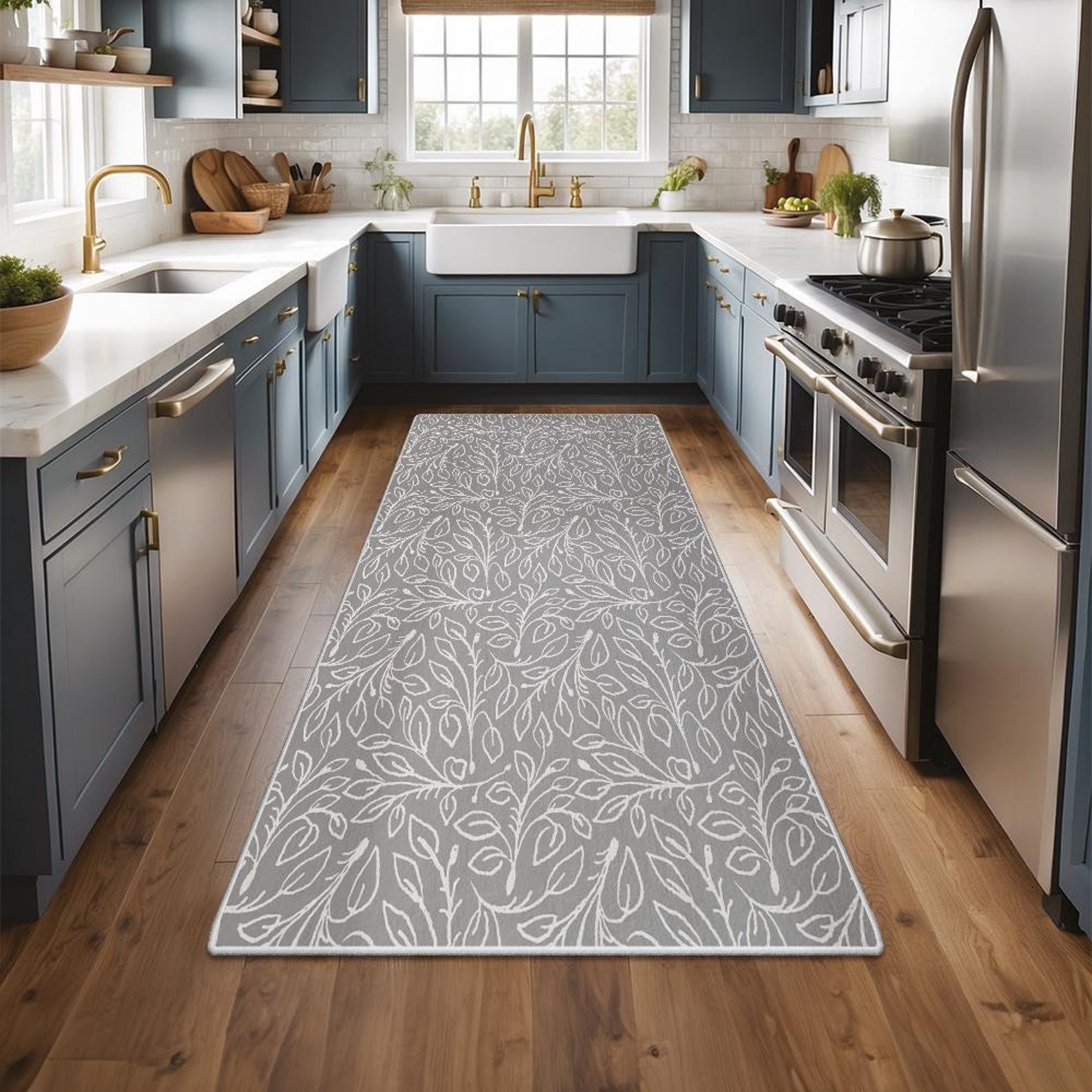 Non Slip Stair Tread Rugs, Soft Surface Step Rug, Custom Size, Landing ...