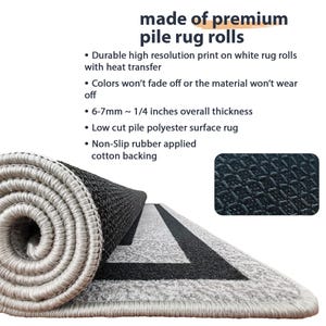 Non Slip Stair Tread Rugs, Soft Surface Step Rug, Custom Size, Landing ...
