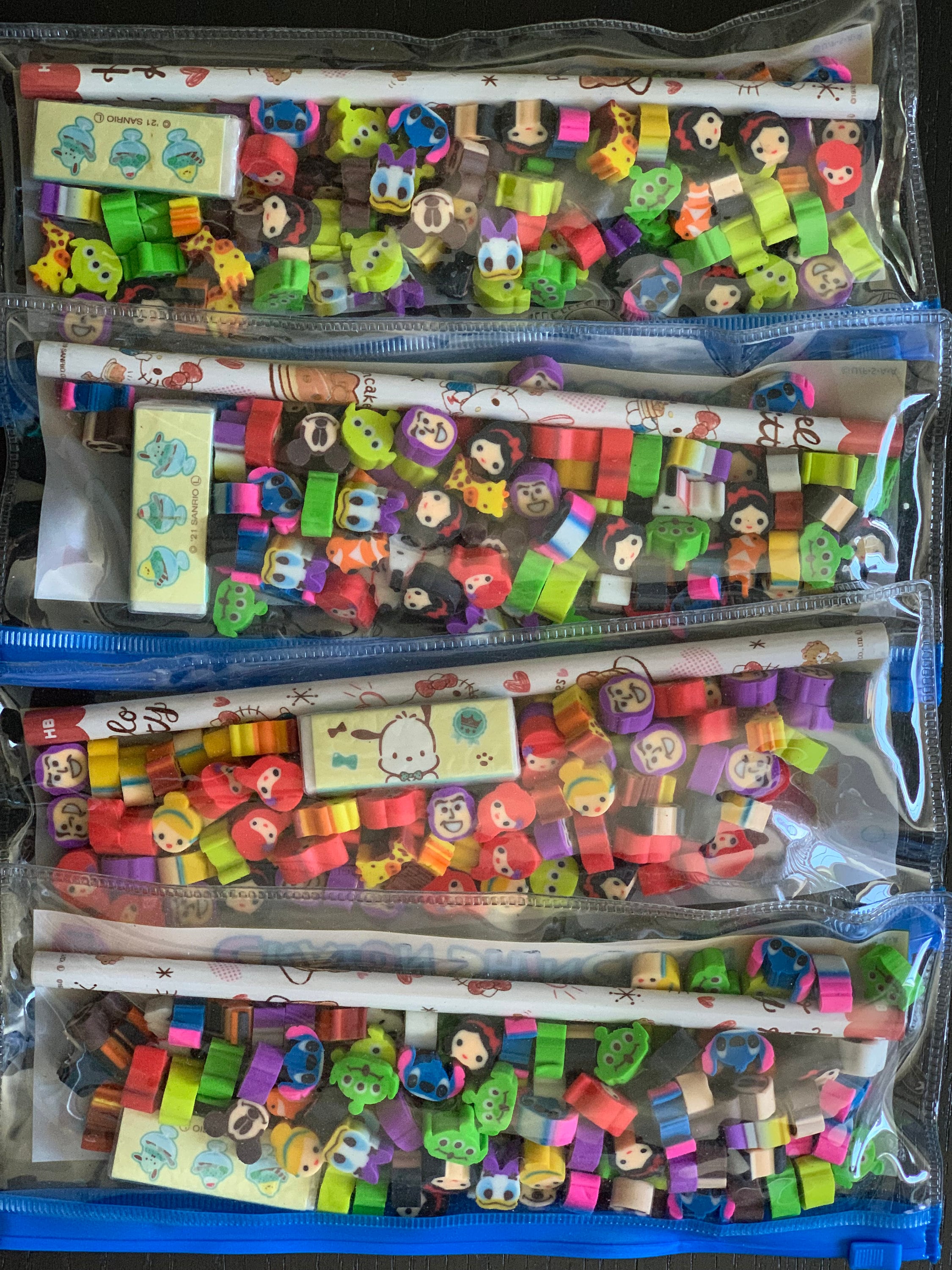 300 Pieces Mini Erasers for Kids, Bulk Small Animal Fruit Pencil Erasers  Assortment for Home Rewards, School Supplies and Gift Filling